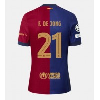 Muški Nogometni Dres Barcelona Frenkie de Jong #21 Domaci 2024-25 Kratak Rukav